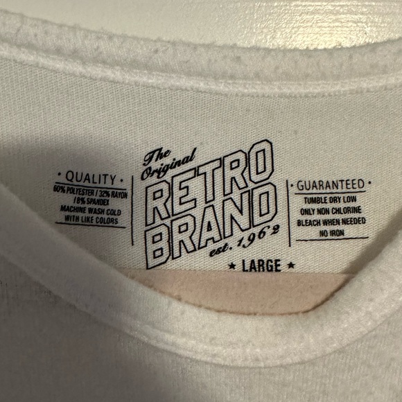 The Original Retro Brand Women’s Fleece Long Sleeve Shirt : Detroit - Picture 3 of 4